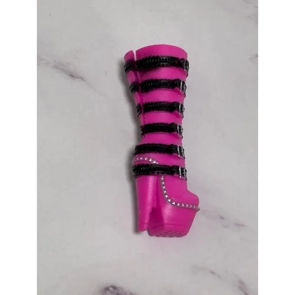 Lol Surprise Omg Doll Shoes Shoe Metal Chick Babe Black Pink Buckle Heel Boots